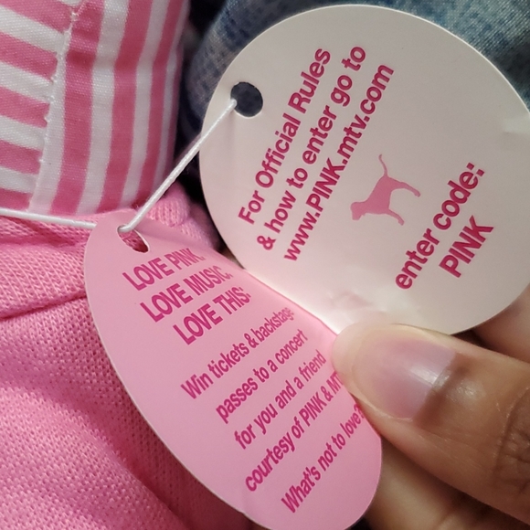 Victoria Secret Pink Stripe Pup - Picture 3 of 7